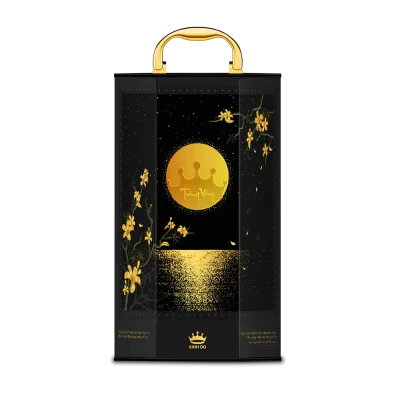 Trăng Vàng Quế Hoa Vọng Nguyệt – Hộp 4 Bánh X 160g + Trà Ô Long 50G
