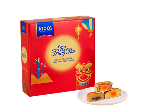 Mẫu Hộp 4 Bánh Kido