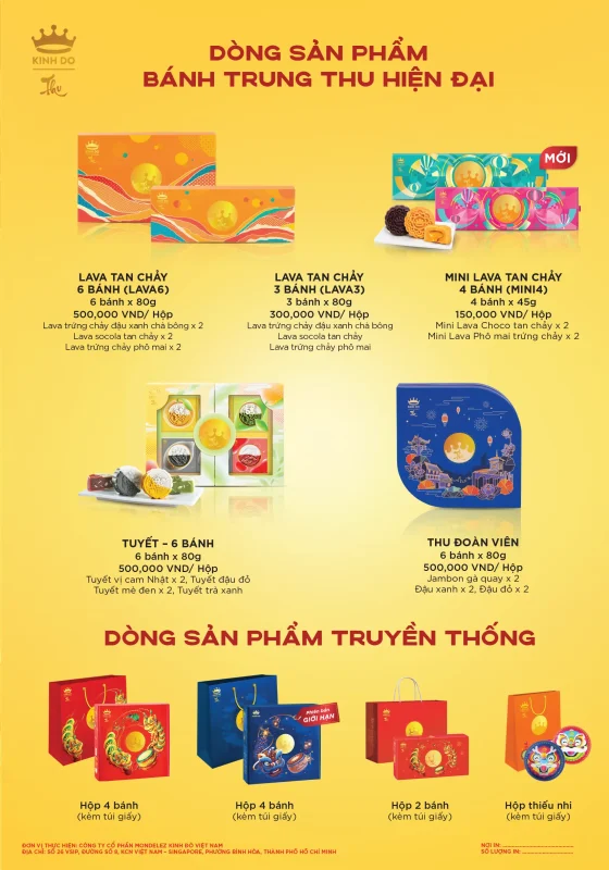 Bánh trung thu Kinh Đô Dòng hiện đại